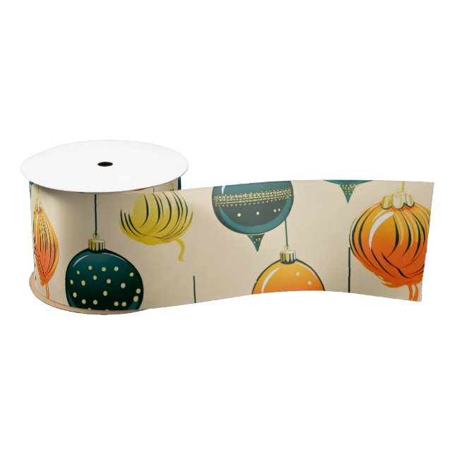 Lazo De Raso Baubles de Navidades de arte pop (Carrete)