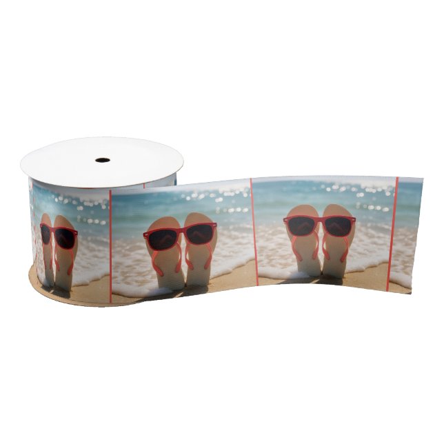 Lazo De Raso Beach Flip-flops with Red Sunglasses (Carrete)