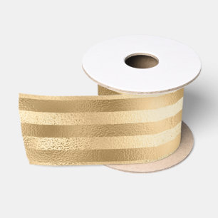 Lazo De Raso Bello papel rayado de oro para bodas