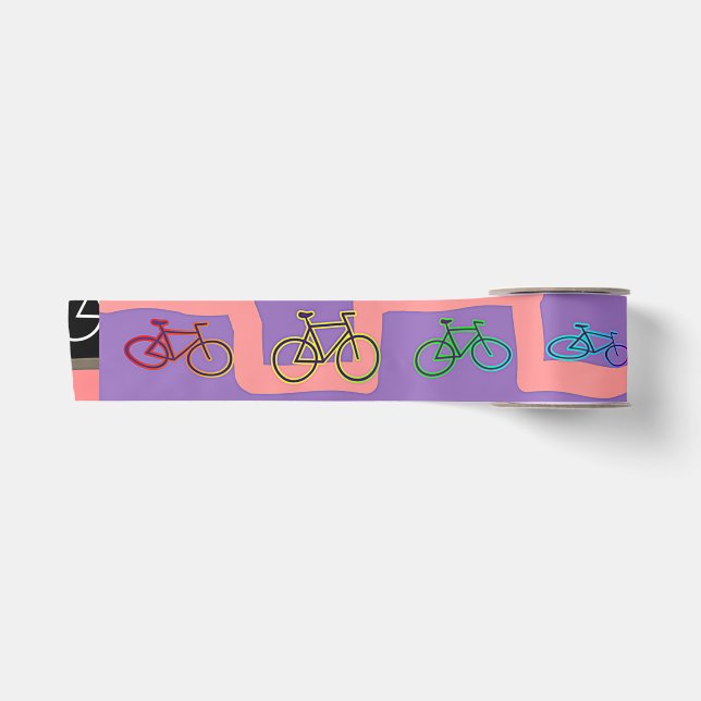 Lazo De Raso Bicicletas Multicolor (Anverso)