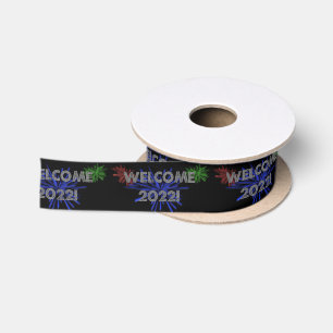 Lazo De Raso ¡bienvenido 2022! cinta de satén