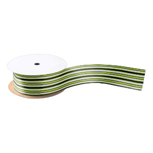 Lazo De Raso Black and Forth Black and Lime Green