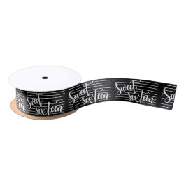 Lazo De Raso Blanco negro | Dulces 16 | Birday Satin Ribbon