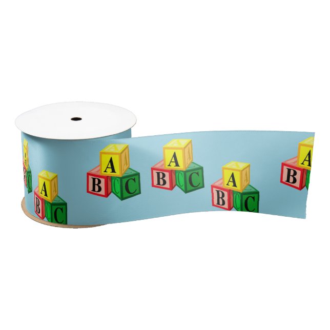 Lazo De Raso bloques de alfabeto abc (Carrete)