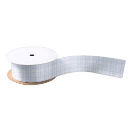 Lazo De Raso Blue Gingham Satin Ribbon
