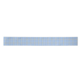 Lazo De Raso Blue Plaid Christmas Ribbon | Luxe Plum & Gold 