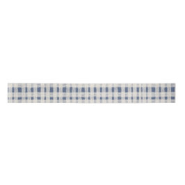 Lazo De Raso Blue White Plaid Stripes Christmas
