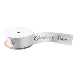 Lazo De Raso Boda Blanca Personalizada