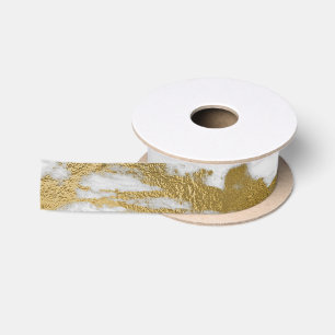 Lazo De Raso boda de mármol blanco dorado Papel de tejidos