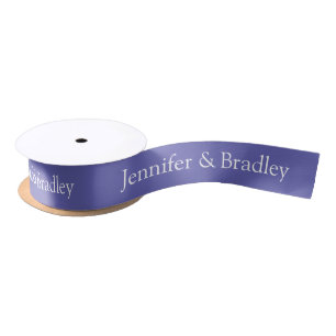 Lazo De Raso Boda Elegante Morada Personalizada