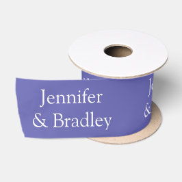Lazo De Raso Boda Elegante Morada Personalizada