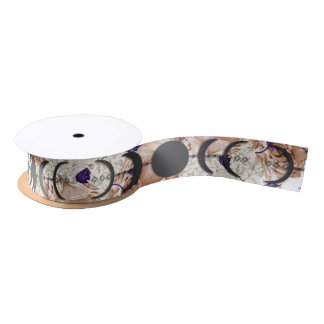 Lazo De Raso Boho Purple Wiccan Handfasting Moon Phase