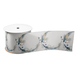 Lazo De Raso Boho White Orchid Flores Blue Moon Elegant Fiesta