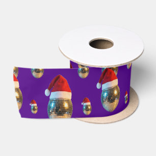 Lazo De Raso Bola de Disco Groovy con Sombrero de Santa Fiesta