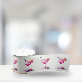 Lazo De Raso Bonito en cóctel temático rosado