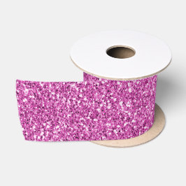 Lazo De Raso Bonito Girly Pink Purpurina Sparkle