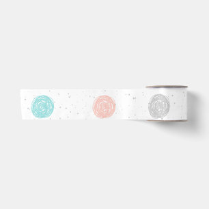 Lazo De Raso Bonito Pastel Polka Dot