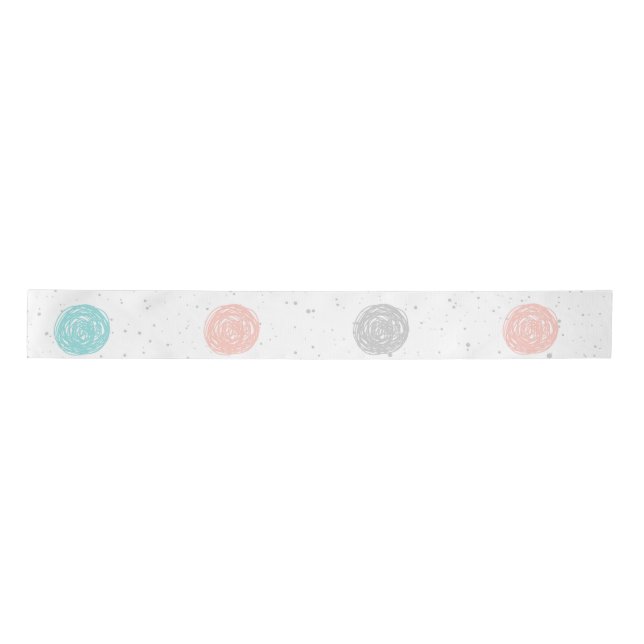 Lazo De Raso Bonito Pastel Polka Dot (Anverso)