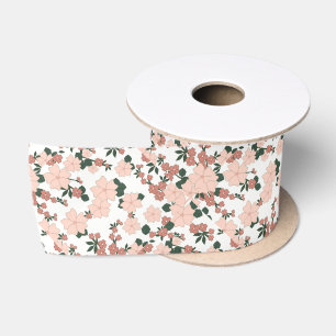 Lazo De Raso Bonito Peach Floral
