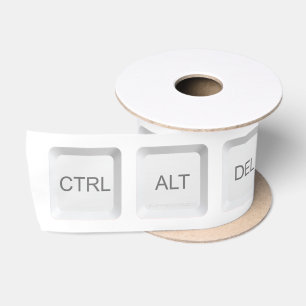 Lazo De Raso Botón del teclado de la computadora CTRL ALT DEL d
