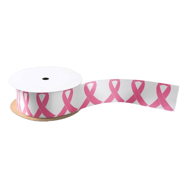 Lazo De Raso breast-cancer-ribbon (Carrete)