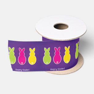 Lazo De Raso Bright Easter Bunny Silhouette