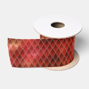 Lazo De Raso Brillantes Cajas de Dragón Rojo