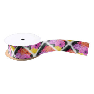 LAZO DE RASO BRILLIANT GERBER FLOWERS RIBBON
