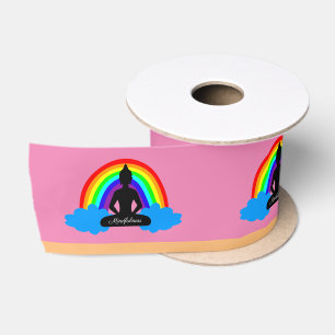 Lazo De Raso Buda arco iris y Yoga/meditación para la concienci