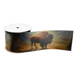 Lazo De Raso Buffalo Bison Sunset Silhouette