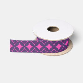 Lazo De Raso Buques rosa y morado
