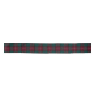 Lazo De Raso Burgundy and Green Tartan Ribbon