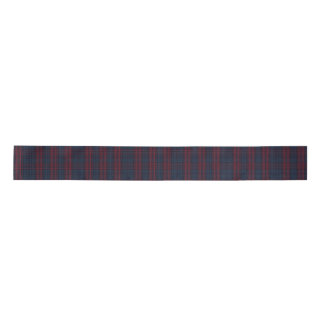 Lazo De Raso Burgundy and Navy Blue Tartan Plaid Ribbon