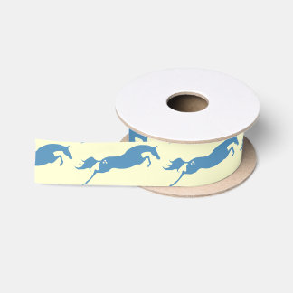 Lazo De Raso Caballo de salto azul