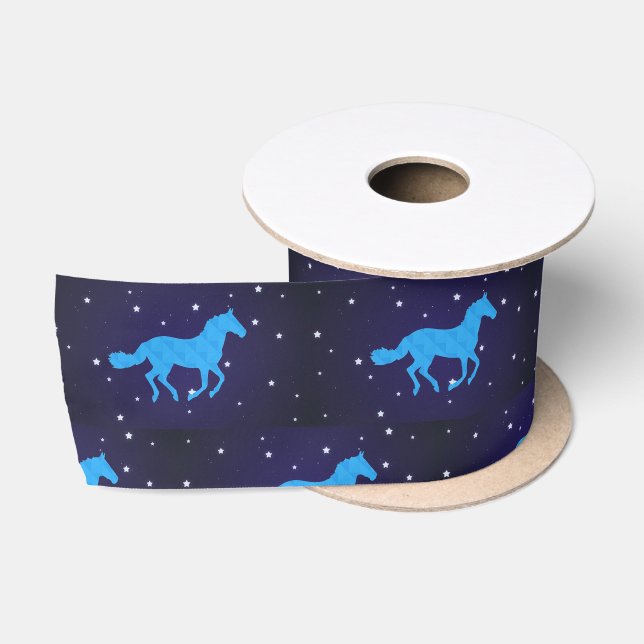 Lazo De Raso Caballo Noche Estrellada   (Carrete)