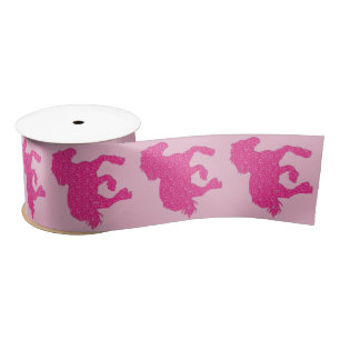 Lazo De Raso caballo rosa