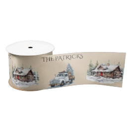 Lazo De Raso Cabina de troncos rústicos en las montañas