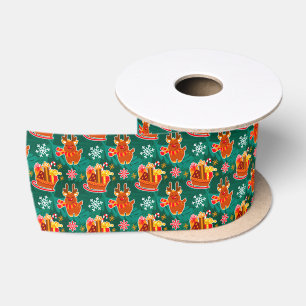Lazo De Raso Cacao de Santa navideño festivo