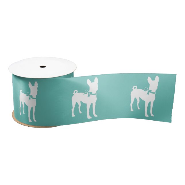 Lazo De Raso Cachorro de perro de Basenji (Carrete)