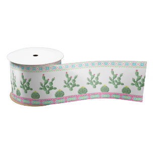 Lazo De Raso Cacti Satin Ribbon