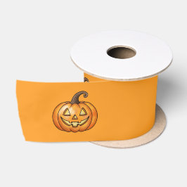 Lazo De Raso Calabazas Lindas Jack O Lantern Naranjas Halloween