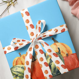 Lazo De Raso Calabazas Naranjas del Fiesta de otoño de Fall Fet