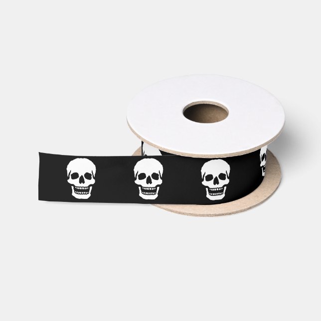 Lazo De Raso Calavera riendo aterradora (Carrete)