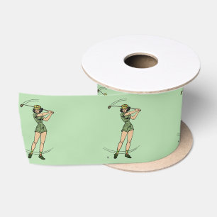 Lazo De Raso Cálido para Golfing Personal Lady Golfer Green