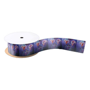 Lazo De Raso Callas Púrpura Lilac Y Arte Púrpura