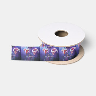 Lazo De Raso Callas Púrpura Lilac Y Arte Púrpura