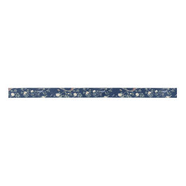 Lazo De Raso Camellia Garden Navy Blue Chinoiserie