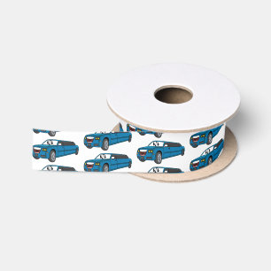 Lazo De Raso Camión de personalizado limusina azul muy feliz
