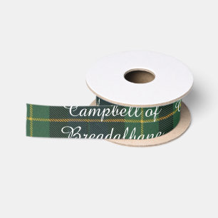 Lazo De Raso Campbell del tartán del escocés de la tela