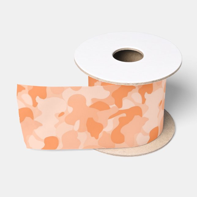 Lazo De Raso Camuflaje anaranjado (Carrete)